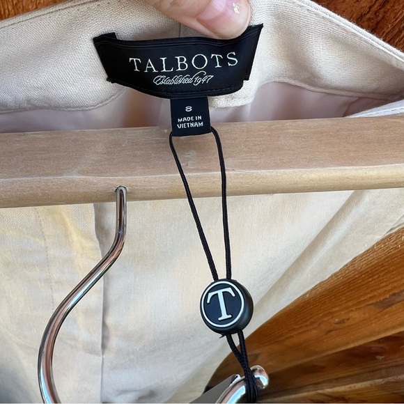 NWT Cream Beige Linen Viscose Trouser Pants 🌿 - Picture 8 of 12